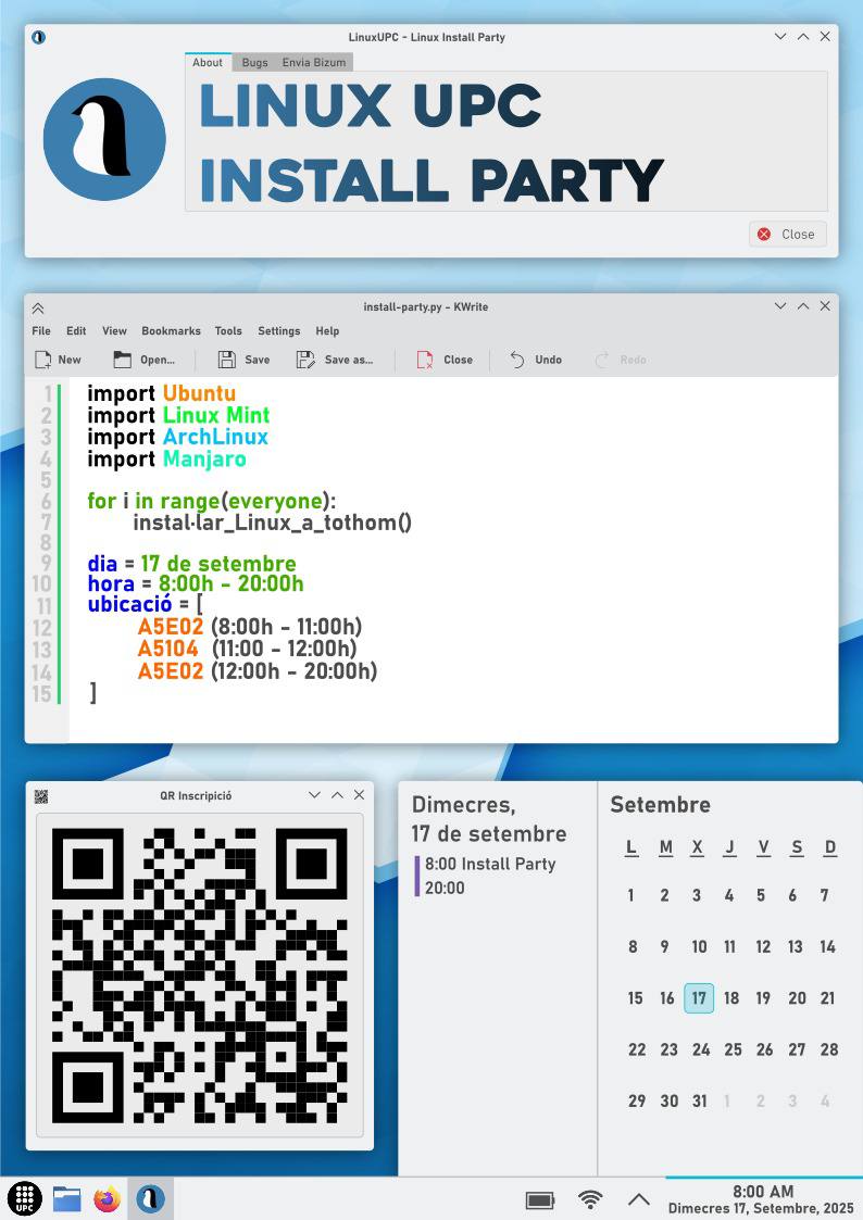 Install Party 2025 cartell de promoció