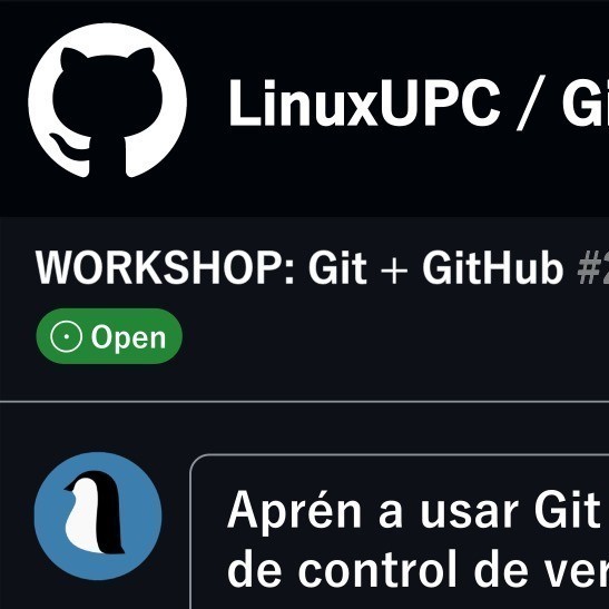 Workshop de git 2025 cartell de promoció